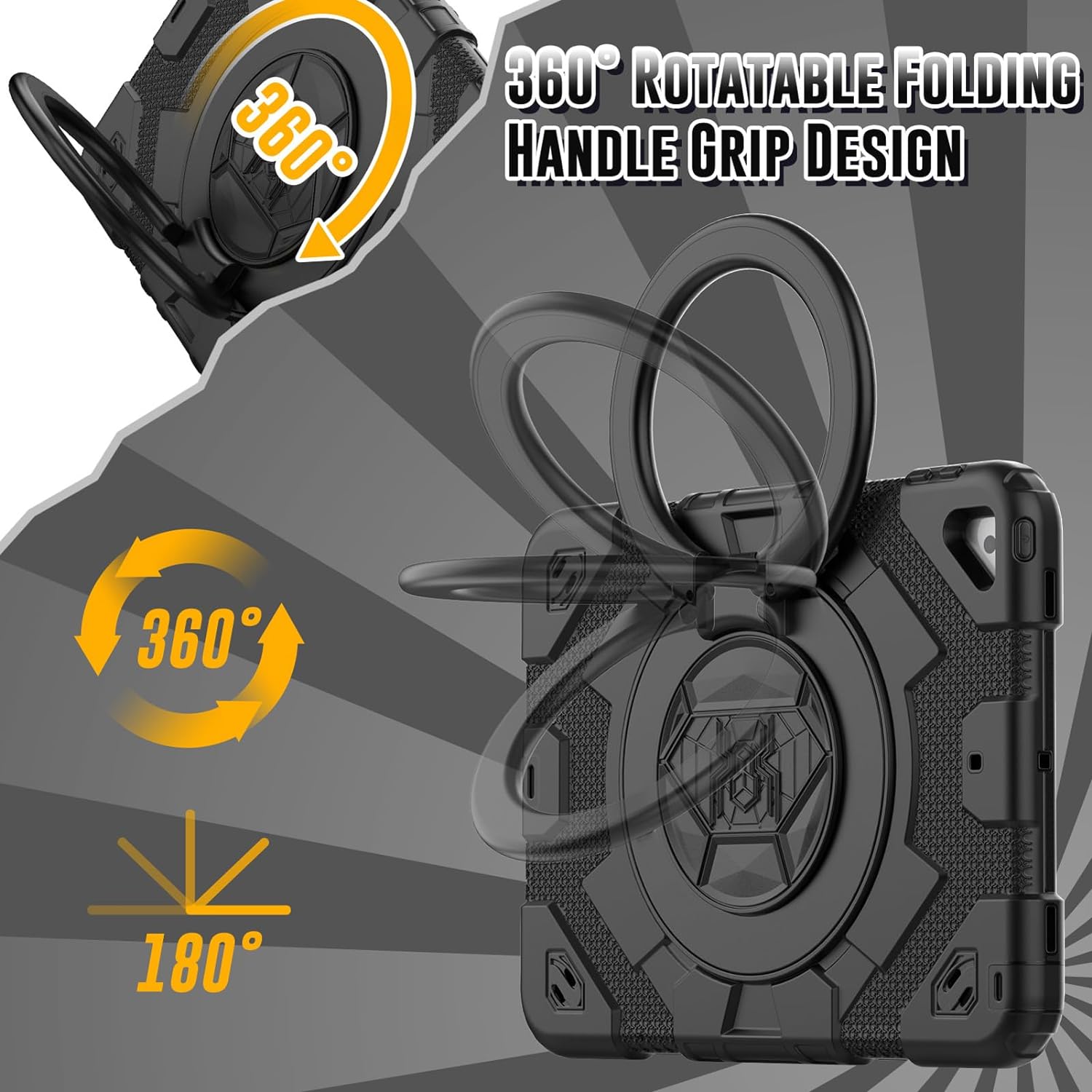 Étui robuste Defender Ring pour enfants avec sangle pour iPad 5 6 (5e 6e génération) / Air 1 2 (1re 2e génération) / Pro 9,7 Étui robuste Defender Ring pour enfants avec sangle pour iPad 5 6 (5e 6e génération) / Air 1 2 (1re 2e génération) / Pro 9,7
